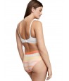 Victorias Secret klasické bavlněné kalhotky Stretch Logo brand multi stripe