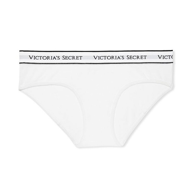 Victorias Secret klasické bavlněné kalhotky Stretch Logo brand multi stripe