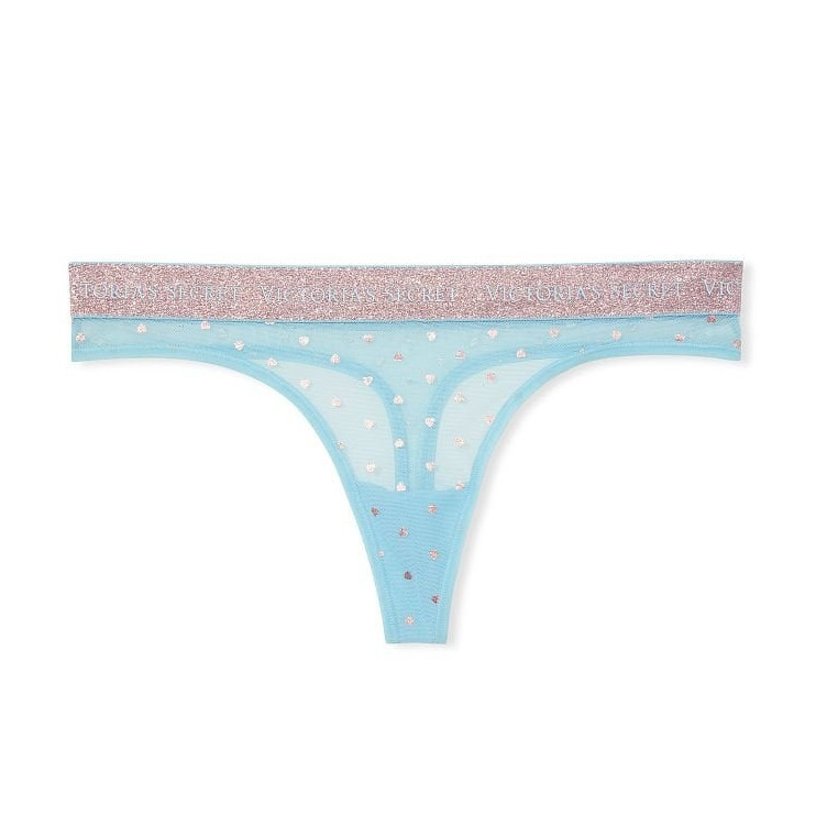 Victorias Secret klasické bavlněné kalhotky Cotton Heartbreaker Hiphugger Panty pink