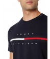 Tommy Hilfiger pánské tričko s krátkým rukávem Core Logo černé