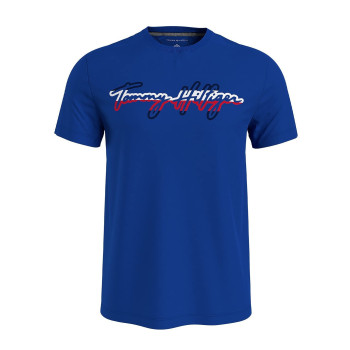 Tommy Hilfiger pánské tričko s krátkým rukávem Written Logo modré