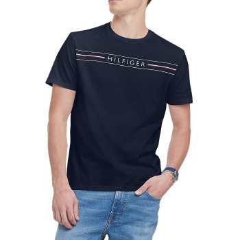 Tommy Hilfiger pánské tričko s krátkým rukávem Essential Logo dark blue