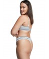 Victorias Secret tanga bavlněné kalhotky Stretch Cotton dark blue 