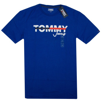Tommy Hilfiger pánské tričko s krátkým rukávem Total doprodej modré