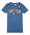 Tommy Hilfiger dámské tričko s krátkým rukávem Crew Logo modré
