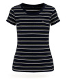 Tommy Hilfiger dámské tričko s krátkým rukávem Crew neck s pruhy