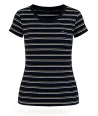 Tommy Hilfiger dámské tričko s krátkým rukávem Crew neck s pruhy