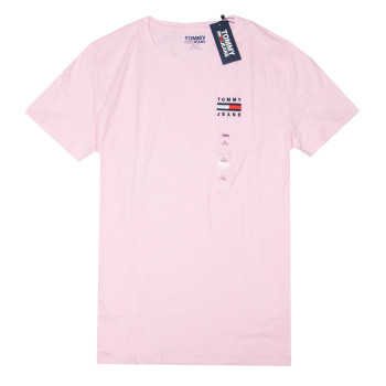 Tommy Hilfiger pánské tričko s krátkým rukávem Essential Logo pink