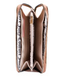 Juicy Couture dámská peněženka World Play jacquard Zip hnědá