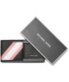 Michael Kors dárkový set 2x peněženka Faux Leather Stripe blk/pink