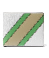 Michael Kors dárkový set 2x peněženka Faux Leather Stripe wht/grn