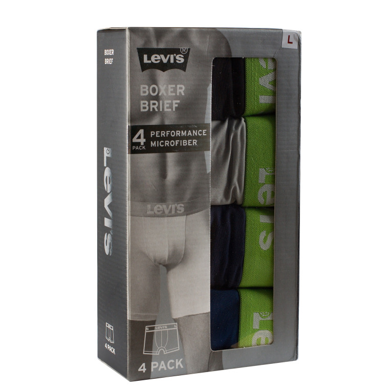 LEVIS 4 kusy trenýrky boxerky Performance Microfiber