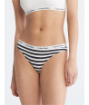 Calvin Klein kalhotky tanga thongs s pruhem balvněná
