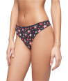 3PACK Calvin Klein tanga dámský set 3 kusů bavlněných kalhotek Thongs Signature Stretch star