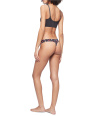 3PACK Calvin Klein tanga dámský set 3 kusů bavlněných kalhotek Thongs Signature Stretch star