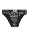 Calvin Klein Tanga kalhotky Thongs černé CK Print One
