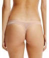 Calvin Klein secret Tanga kalhotky Thongs Bavlněné béžové
