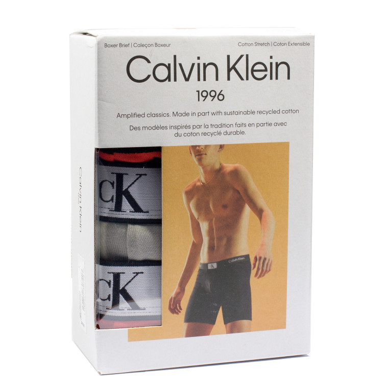 3PACK Calvin Klein set v Krabičce Pánské Boxerky 3 kusy Cotton Stretch Boxer Briefs mix barev