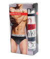 4PACK Calvin Klein Hip Brief Slipy set v Krabičce Pánské Microfiber Trenýrky mix barev