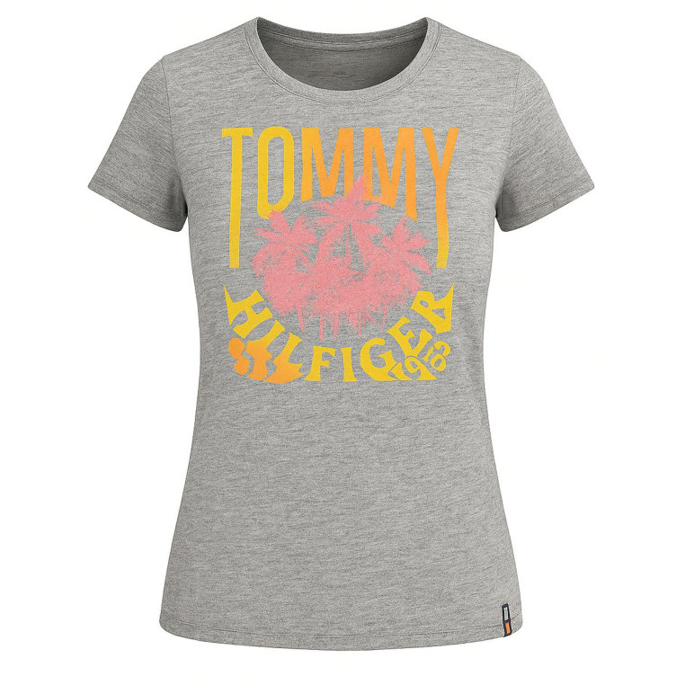 Tommy Hilfiger Dámské Tričko Široké Nízké Iconic blue