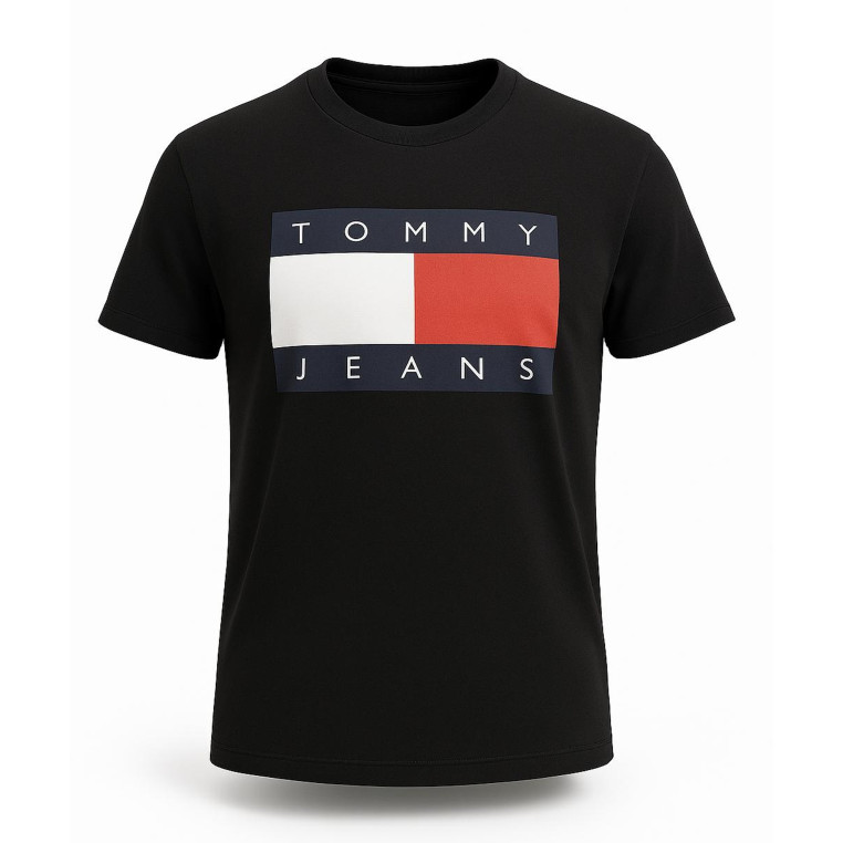 Tommy Hilfiger Pánské Tričko krátký rukáv Iconic Stripe wht