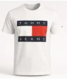 Tommy Hilfiger Pánské Tričko krátký rukáv Iconic Stripe wht
