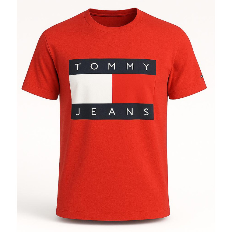 Tommy Hilfiger Pánské Tričko krátký rukáv Iconic Stripe wht