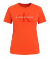 Calvin Klein dámské tričko s krátkým rukávem Iconic Logo orange/red