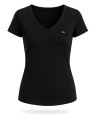 Tommy Hilfiger dámské tričko s krátkým rukávem Logo print černé