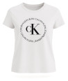 Calvin Klein dámské tričko Iconic Logo bílé white soft cotton