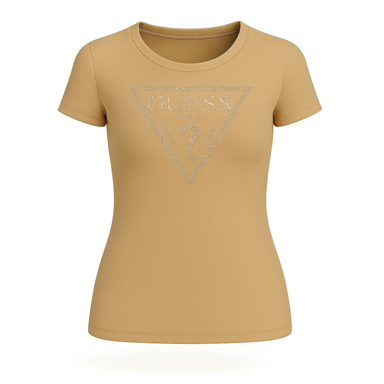 Guess dámské tričko Cathy Tee krémové