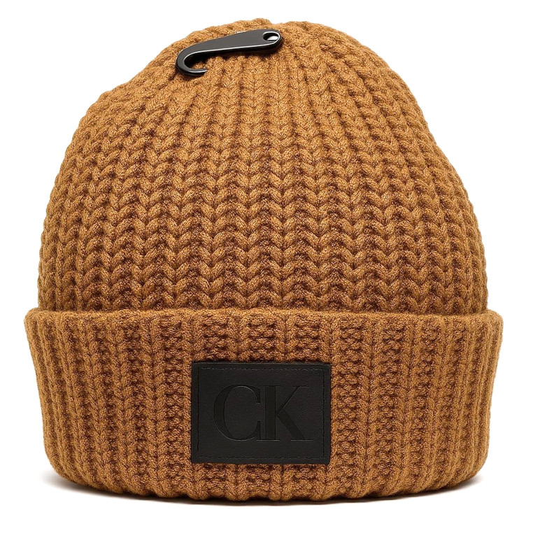 Calvin Klein Zimní Čepice Unisex pletená barva Hnědá