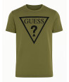 Guess Pánské Tričko Erikk Logo khaki