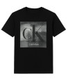 Calvin Klein Pánské Tričko Graphics Logo Signature blk