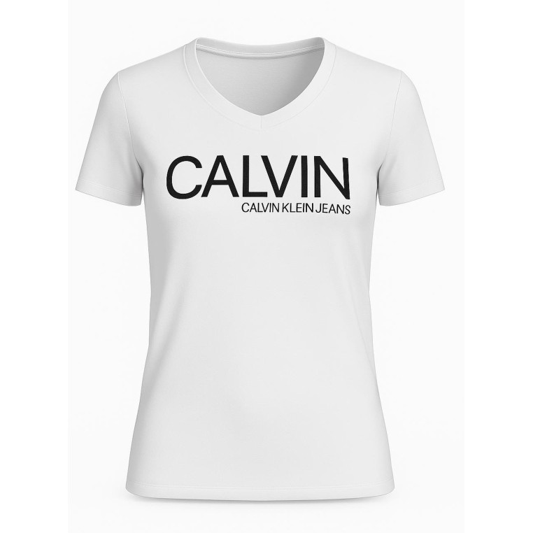 Calvin Klein dámské originální tričko Ionic Logo bílé