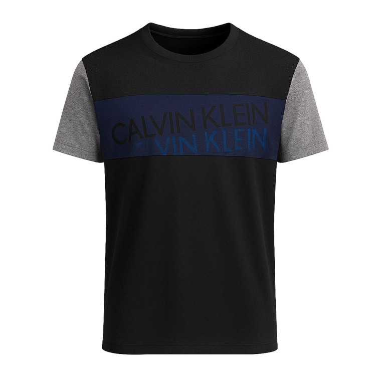 Calvin Klein pánské tričko Wave Iconic černé
