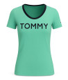 Tommy Hilfiger Dámské Tričko s krátkým rukávem zelené Iconic