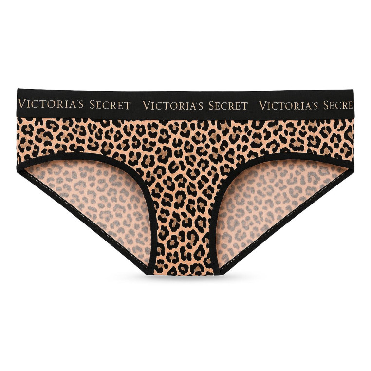 Victorias secret klasické kalhotky Hipster Hiphugger panther tmavé