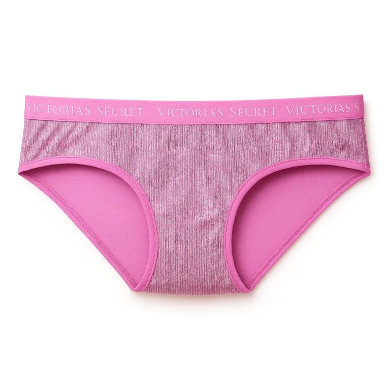 Victoria Secret Klasické Bavlněné Kalhotky Bikini Violet