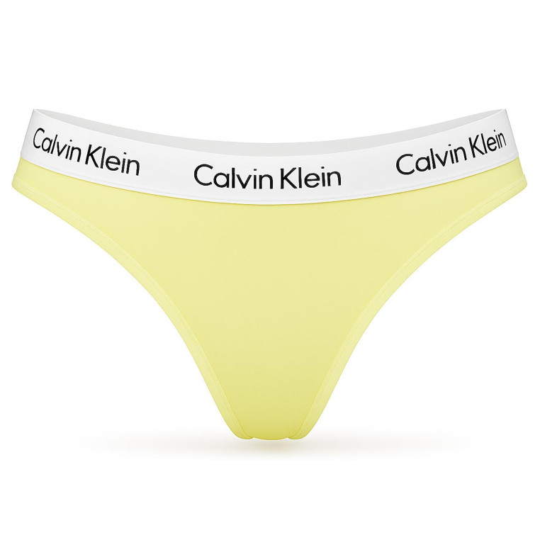 Calvin Klein Dámské Spodní prádlo Kalhotky Tanga Yellow D1617