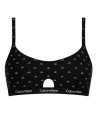 Calvin Klein sportovní podprsenka Bralette Korzet Logo Iconic černá