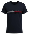 Tommy Hilfiger pánské tričko s krátkým rukávem Core Logo černé