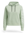 Calvin Klein dámská mikina s dlouhým rukávem s kapucí Performance tyrkysová