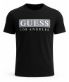 Guess Pánské Tričko Greg Logo Tee černé