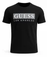 Guess Pánské Tričko Greg Logo Tee černé