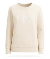 Calvin Klein dámská mikina Classic Logo Signature béžová