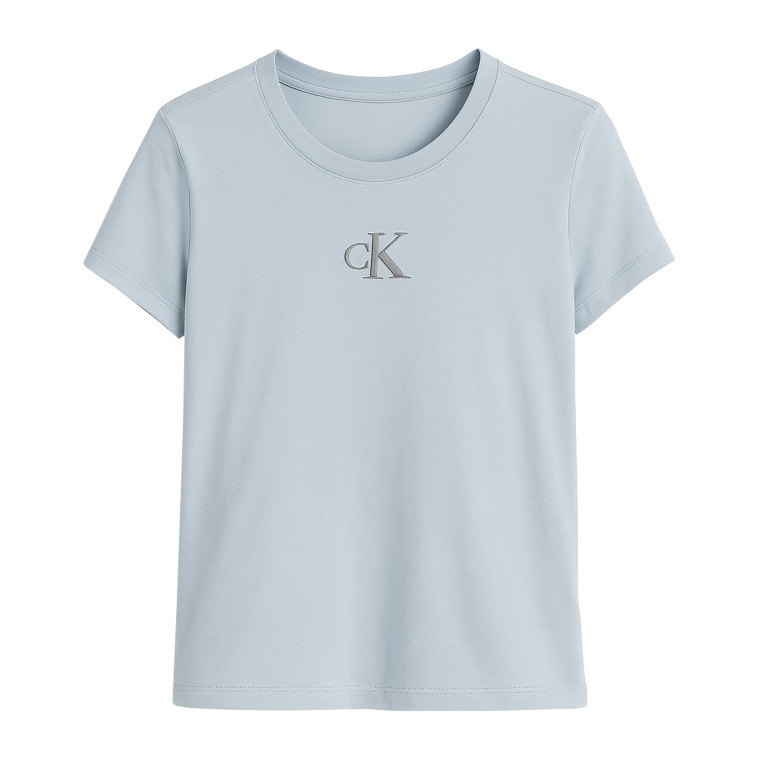 Calvin Klein dámské tričko Signature blue modré