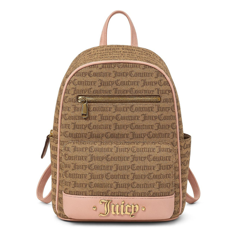 Juicy Couture Fashion Batoh – Hnědý / Pink Jacquard Design