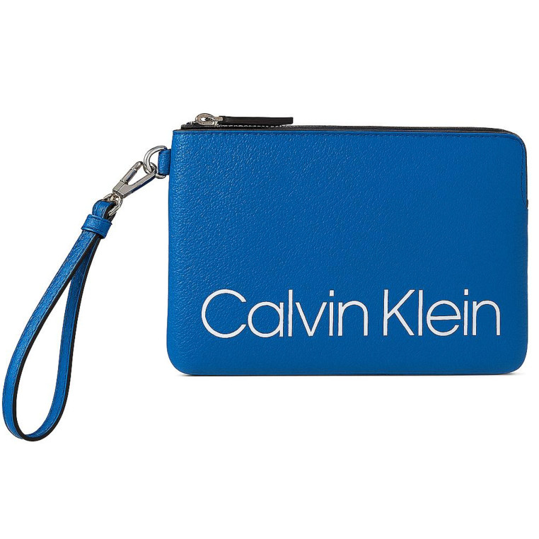 Calvin Klein dámská kabelka příruční Monogram jacquard Logo modrá 440