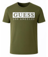 Guess Pánské Tričko Greg Tee zelenkavé